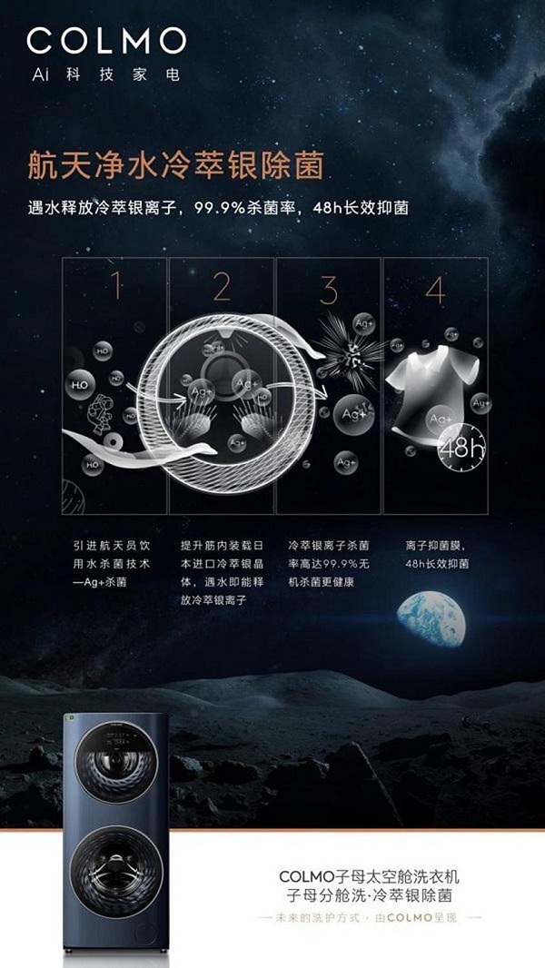 科技缔造品质生活,COLMO子母太空舱洗衣机引领高端洗衣新潮流 数码家电 第4张 科技缔造品质生活,COLMO子母太空舱洗衣机引领高端洗衣新潮流 数码家电 第4张